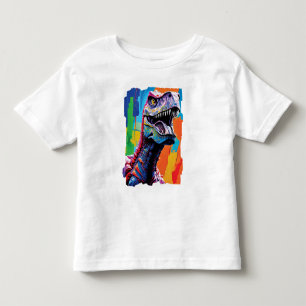 Painting Portrait Of A Tyrannosaurus Rex   T-Rex Toddler T-shirt