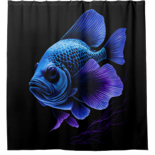 Painting Purple and Blue Fish