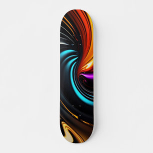 Painting Remolino Abstract Art Of Colors Skateboard