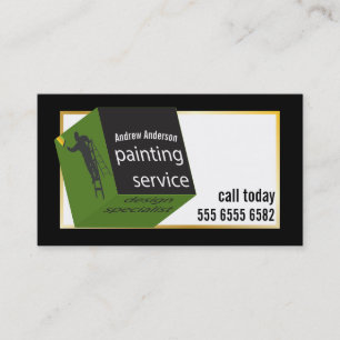 Painting Service Colourful Budget Value New Cube  Business Card