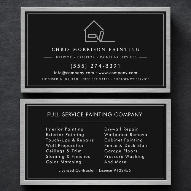 Painting Service House Painter Business Card (Creator Uploaded)