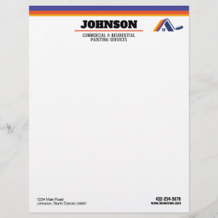 Painting Services Commercial and Residential Letterhead