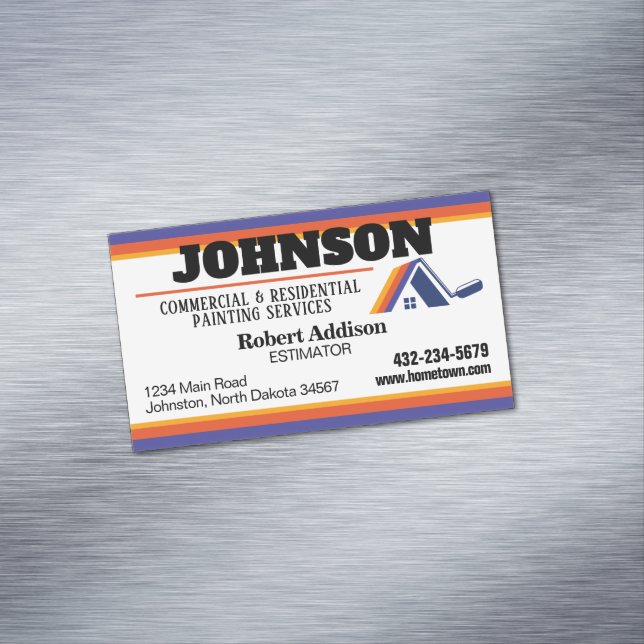 Painting Services Commercial and Residential Magnetic Business Card (In Situ)