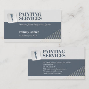 Painting Services Paint Rollers Business Card