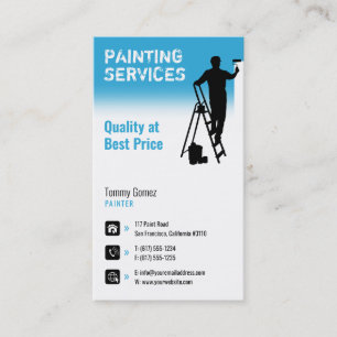 Painting Services Painter at work Business Card