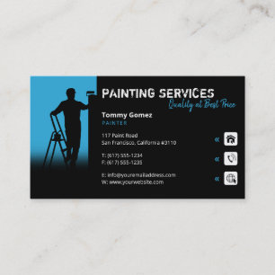 Painting Services Painter at work Business Card
