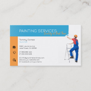 Painting Services Painter at work Business Card