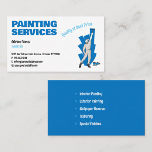 Painting Services Painter at work Business Card