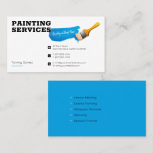 Painting Services   Painter at work Business Card