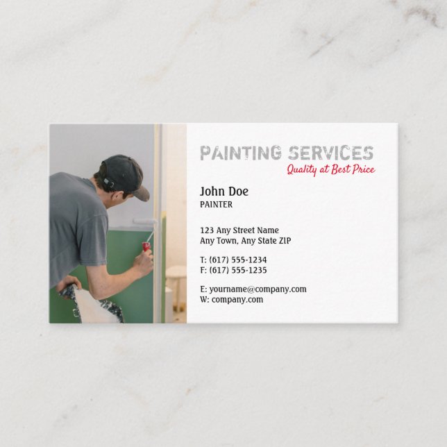 Painting Services | Painters Business Card (Front)