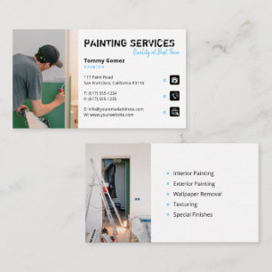 Painting Services   Painters Business Card