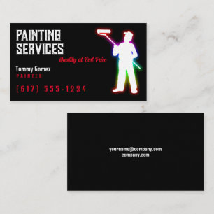 Painting Services   Painters Business Card