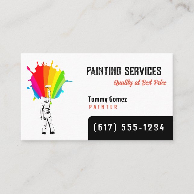 Painting Services | Painters Business Card (Front)