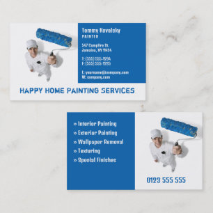 Painting Services   Your Offer   Blue Business Card