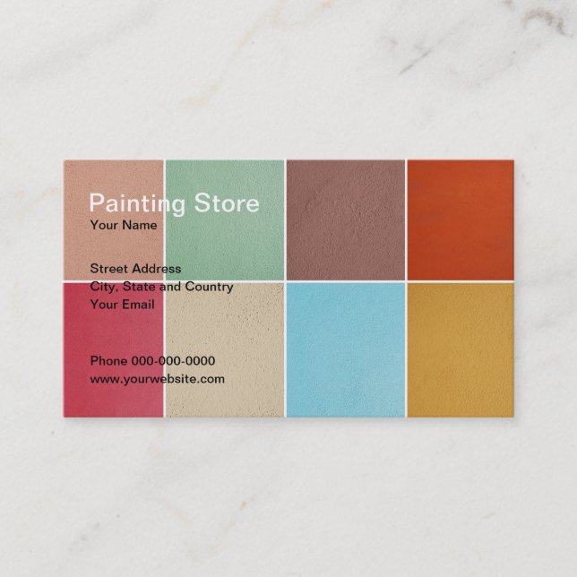 Painting Store Business Card (Front)