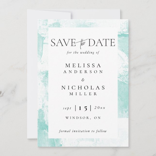 Painting texture save the date (Front)