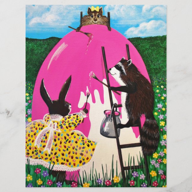 Painting the GIANT EGG Letterhead (Front)