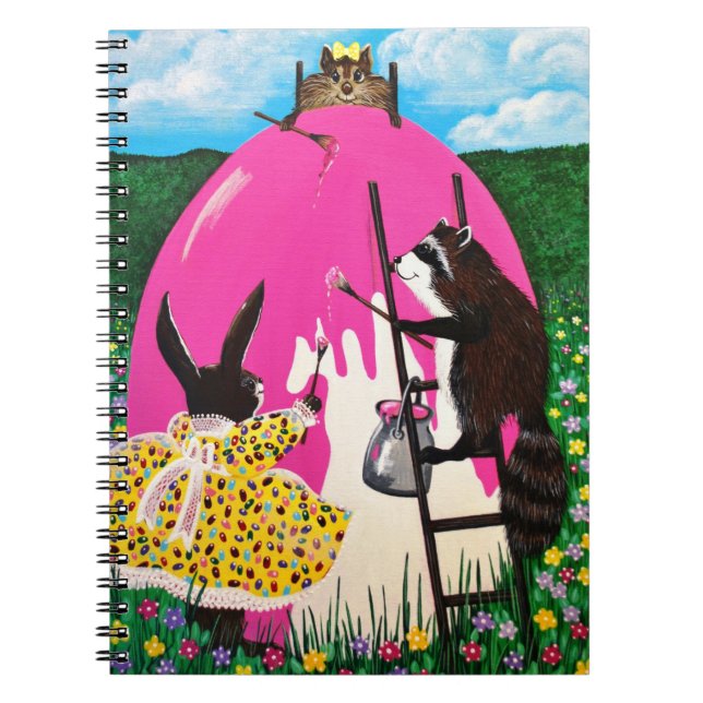 Painting the GIANT EGG Notebook (Front)