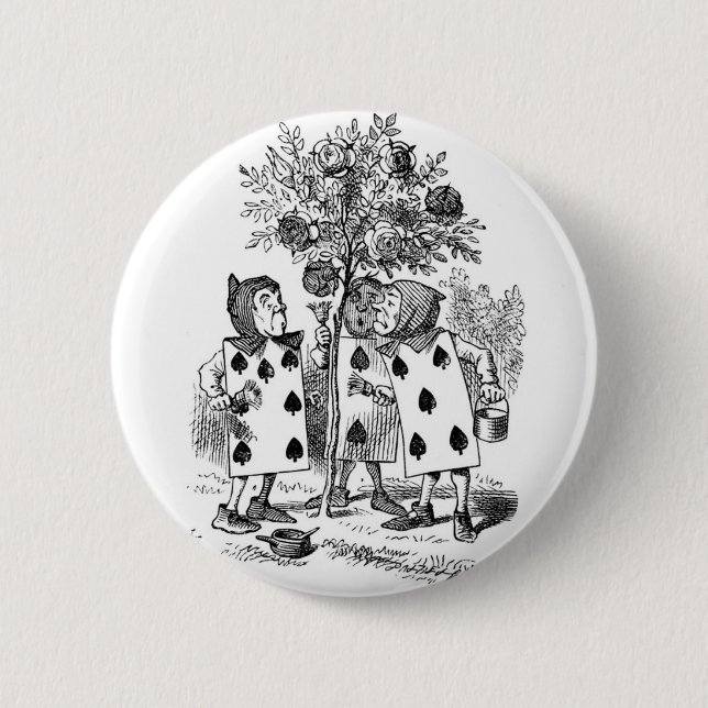 Painting The Roses Red 2 Inch Round Button (Front)