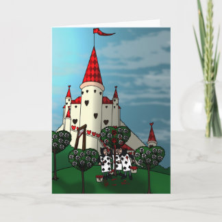 Painting The Roses Red Greeting Card