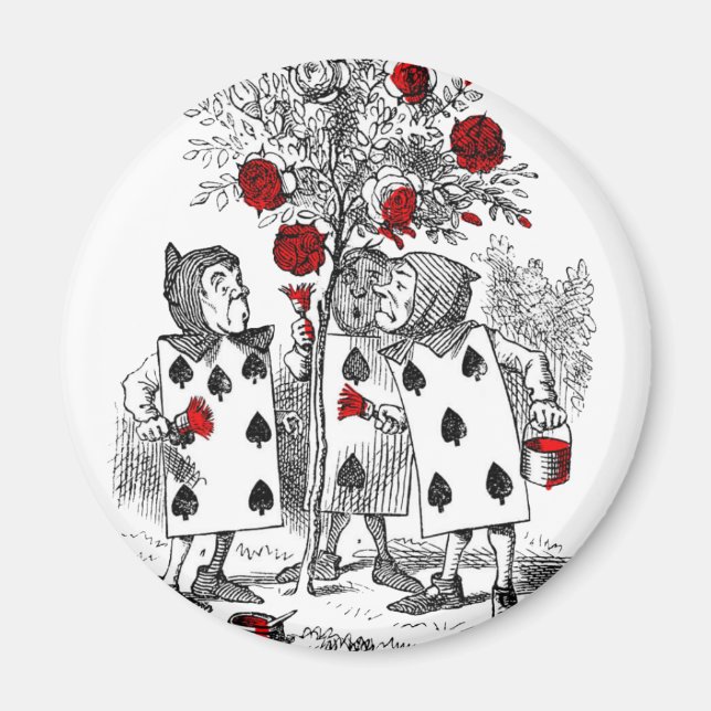 Painting the Roses Red Magnet (Front)