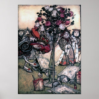 Painting the Roses Red Poster