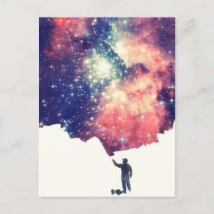 Painting the universe postcard