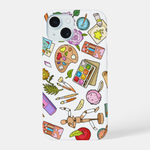 Painting Tools Printings iPhone 15 Case