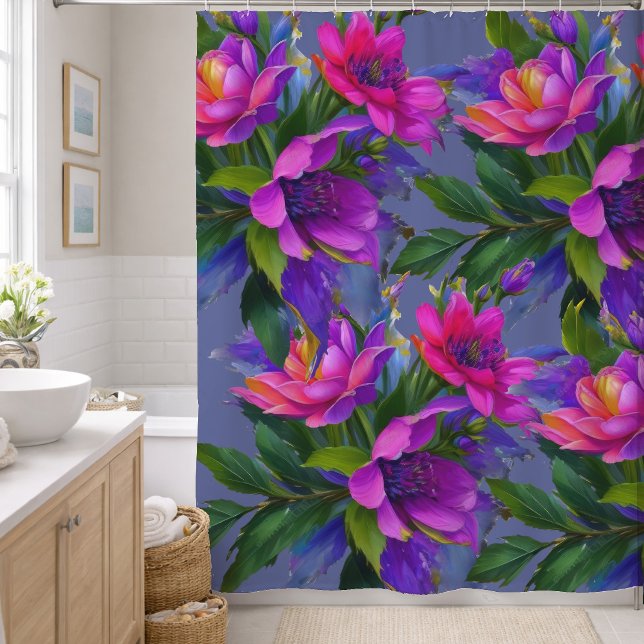 Painting Tropical Flowers Bright Colours (Creator Uploaded)