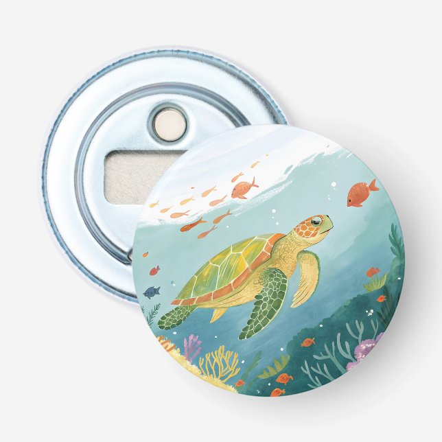 Painting Turtle Bottle Opener (Front)