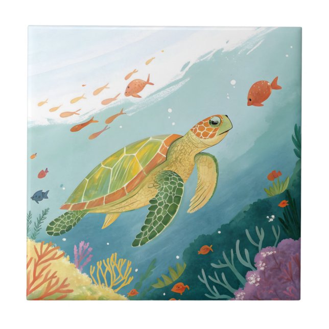 Painting Turtle Tile (Front)