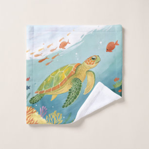 Painting Turtle Wash Cloth