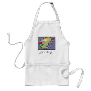 painting - visual arts standard apron