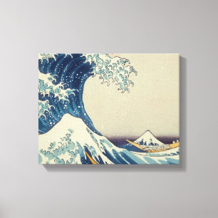 Painting waves Premium Wrapped Canvas (Gloss)