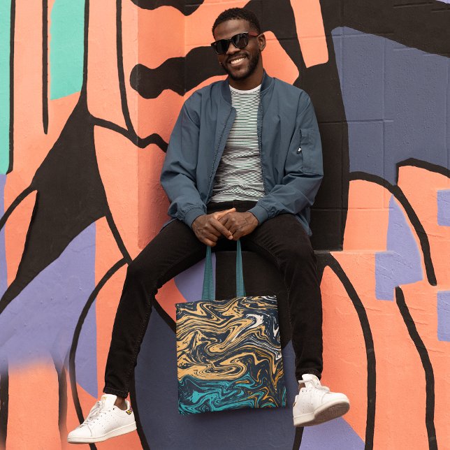 Painting waves tote bag (Creator Uploaded)