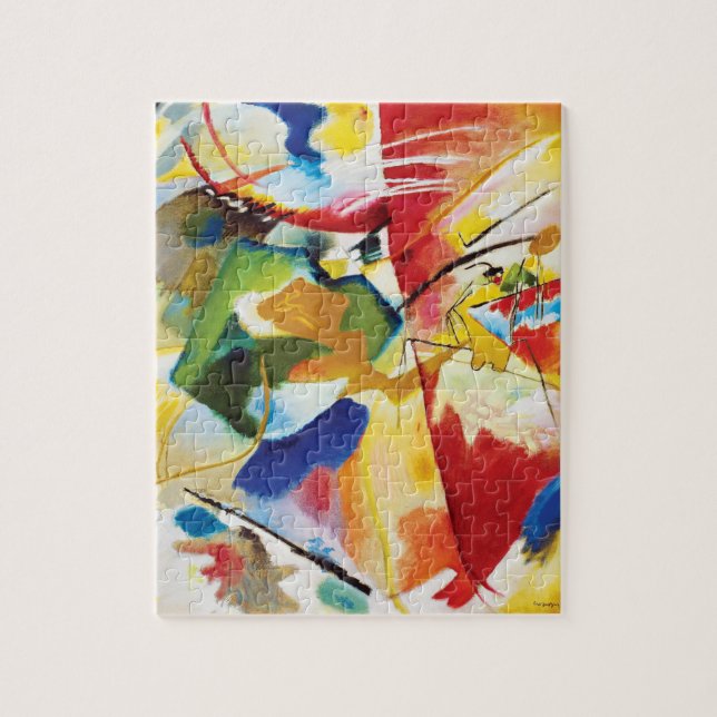 Painting with Green Centre by Wassily Kandinsky Jigsaw Puzzle (Vertical)