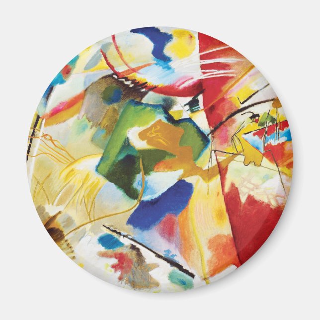 Painting with Green Centre by Wassily Kandinsky Magnet (Front)