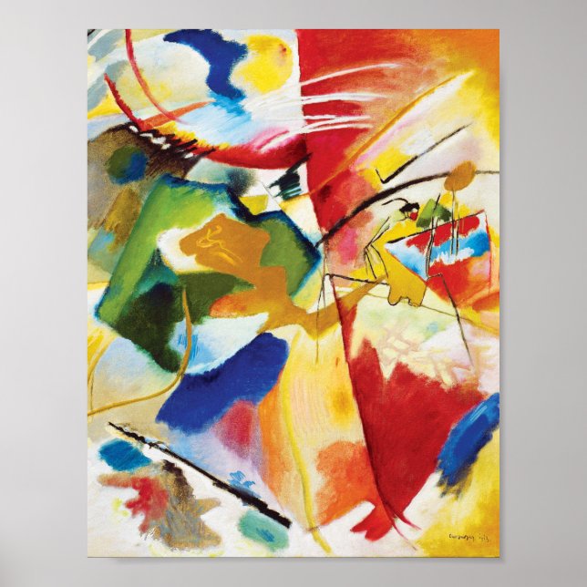 Painting with Green Centre by Wassily Kandinsky Poster (Front)