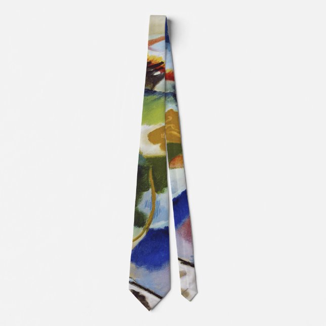 Painting with Green Centre - Wassily Kandinsky Tie (Front)
