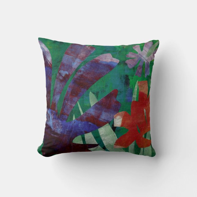 Painting with Scissors Throw Pillow (Front)
