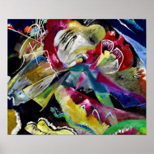 Painting with White Lines - Kandinsky Poster
