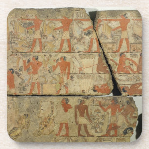 Paintings from the Tomb of Metjetji, from Saqqara, Coaster