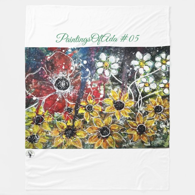 PaintingsOfAda #05 - Artist - Unknown Fleece Blank Blanket (Front)