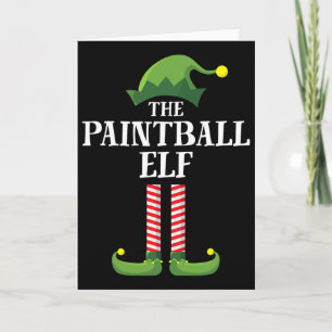 Paintll Elf Matching Family Group Christmas Party Card