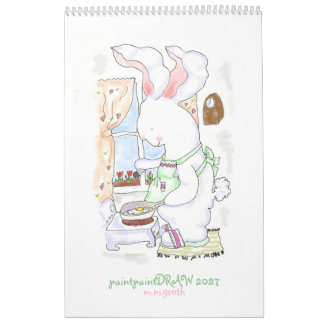 "paintpaintDraw 2027 Bunny Calendar