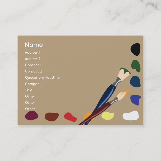 Paints - Chubby Business Card (Front)
