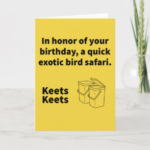 Pair A Keets - Birthday Card