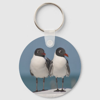 Pair of Black Headed Gulls Keychain