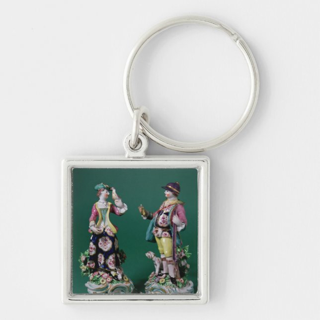 Pair of Bow figures of a Sportsman Keychain (Front)