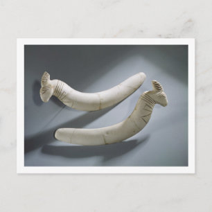 Pair of castanets, Thinite Period (hippopotamus iv Postcard